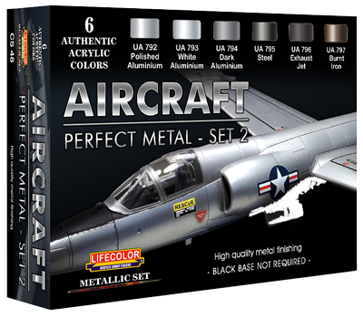 LifeColor Aircraft Perfect Metal Set 2 [NEW | SLIGHTLY DAMAGED PACKAGING]
