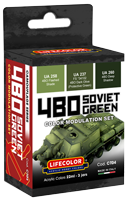 LifeColor Soviet 4BO Colour Modulation Set (3 x 22ml)