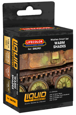 LifeColor Liquid Pigments Warm Shades Set (4 x 22ml)