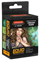 LifeColor Liquid Pigments Verdant Bases Set (4 x 22ml)