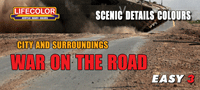 LifeColor Easy 3 Scenic Detail Colours: War on the Road Set (22ml x3) LifeColor Easy 3 Scenic Detail Colours: War on the Road Set (22ml x3)