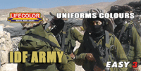 LifeColor Easy 3 Uniform Colours: IDF Army Set (22ml x3) LifeColor Easy 3 Uniform Colours: IDF Army Set (22ml x3)