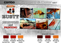 LifeColor Rusty Pigment & Colour Combo Set (22ml x 6)