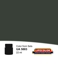 LifeColor Matt D1 Deep Green Black (22ml)