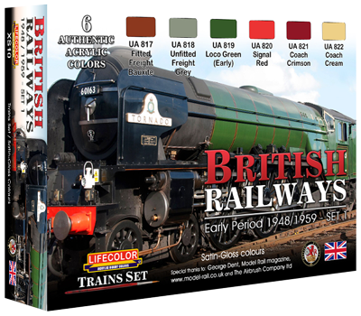 LifeColor British Railways - Early Period 1948/1959 - Set 1 (22ml x 6)