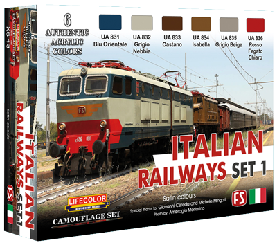 LifeColor Italian Railways Set 1 (22ml x 6)