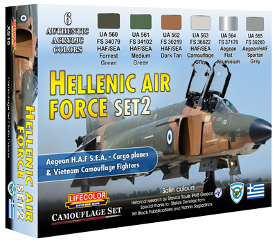 LifeColor Hellenic Air Force Set 2 (22ml x6)