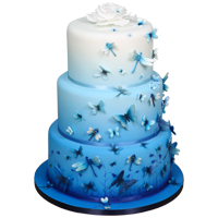 Moody Blues Airbrushed Cake Tutorial by Lisa Munro