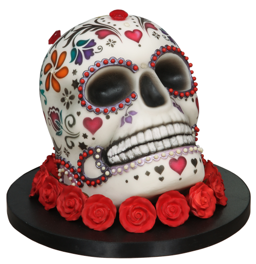 Day Of The Dead Airbrushed Cake Tutorial By Lisa Munro