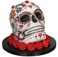 Day of the Dead Airbrushed Cake Tutorial by Lisa Munro