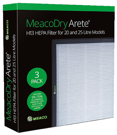 MeacoDry Arete® H13 HEPA filter for 20 or 25L
