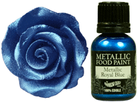 Rainbow Dust Metallic Food Paint - Royal Blue (25ml) Rainbow Dust Metallic Food Paint - Royal Blue (25ml)