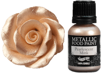 Rainbow Dust Metallic Food Paint - Pearl Mink (25ml) Rainbow Dust Metallic Food Paint - Pearl Mink (25ml)