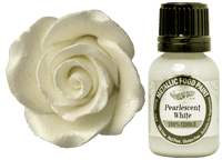 Rainbow Dust Metallic Food Paint - Pearl White (25ml)
