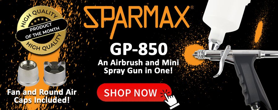 Sparmax GP-850 with Fan/Round Air Caps