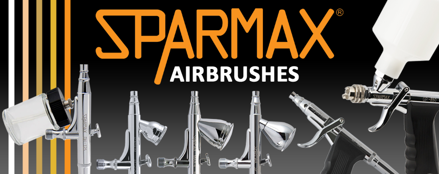 Sparmax Airbrushes inlcuding the new MAX-4 airbrush
