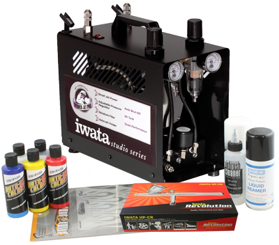 Iwata Airbrush Kit >> Iwata Custom Graphics Airbrush Kit With Power Jet Pro Compressor Iwata Airbrush Kit >> Iwata Custom Graphics Airbrush Kit With Power Jet Pro Compressor