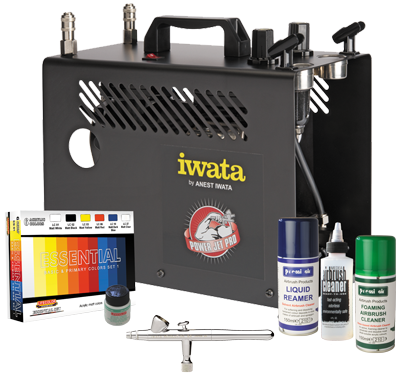 Iwata Modeller Airbrush Kit with Power Jet Pro Compressor