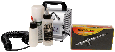 Iwata Professional Mobile Spray Tanning Kit with Silver Jet Compressor